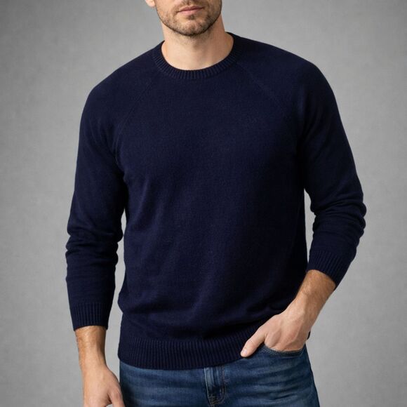 J. Crew Other - Men's J.Crew XXL Navy Blue Crewneck Sweater Nautical Work Wear